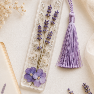 Lavender Fields Resin Bookmark