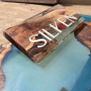 Wooden Touch Resin Nameplate