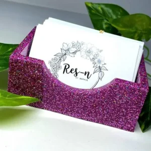 Resin Business Card Holder